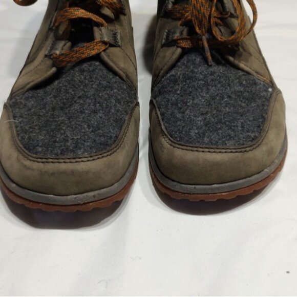 Chaco Barbary Nickel Gray Wool Leather Waterproof Boots 10.5 - Picture 5 of 9